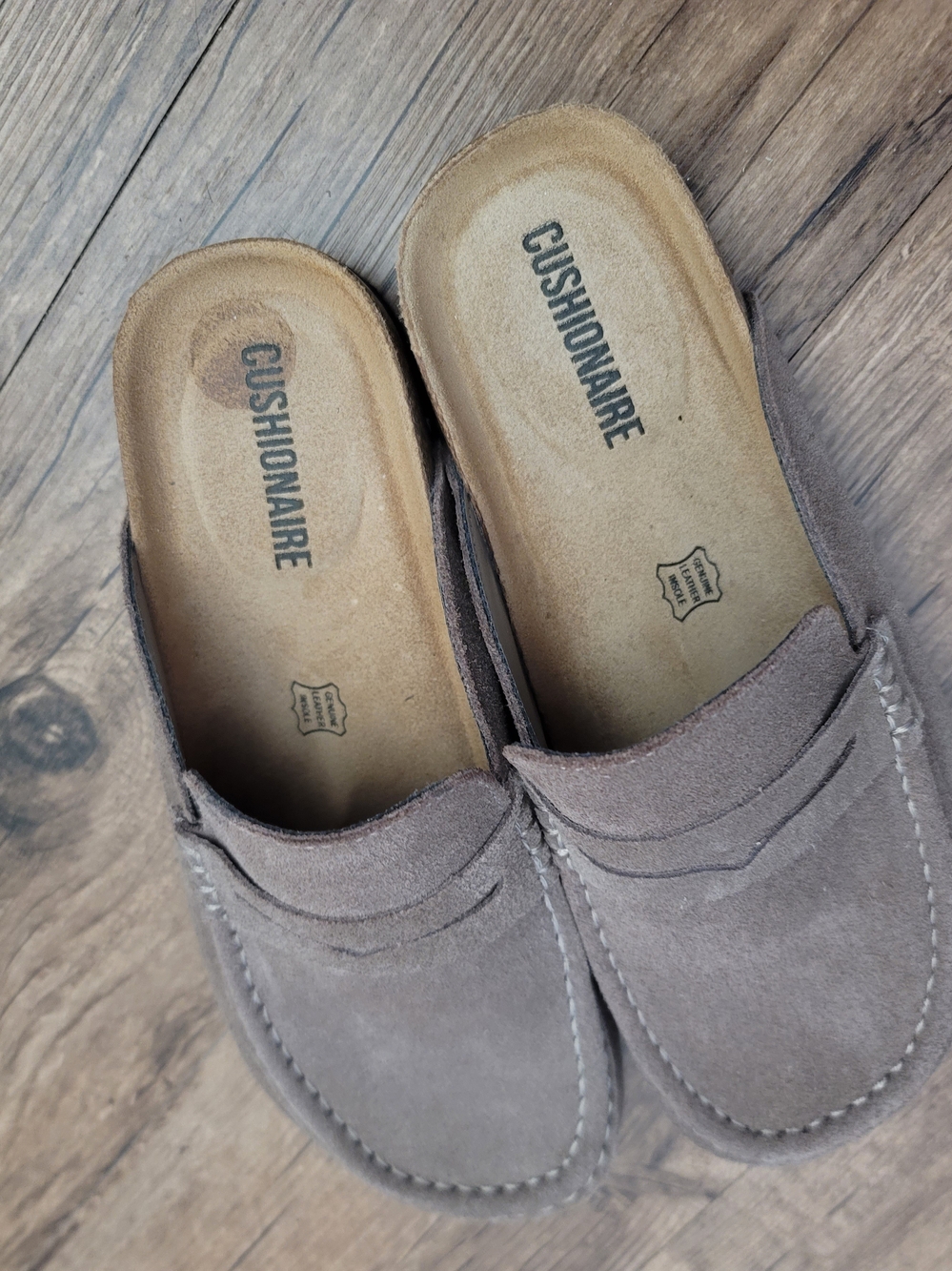 Cushionaire Women's FonduTaupe Suede Slip-On Loafers - Picture 5 of 5